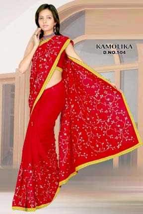 Embroidered Sarees - 504