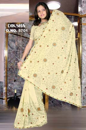 Embroidered Sarees - 5701