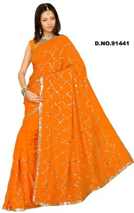 Embroidered Sarees - 91441