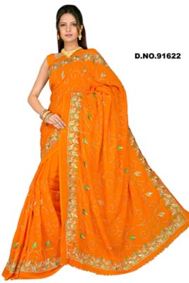 Embroidered Sarees - 91622