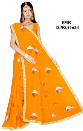 Embroidered Sarees - 91624