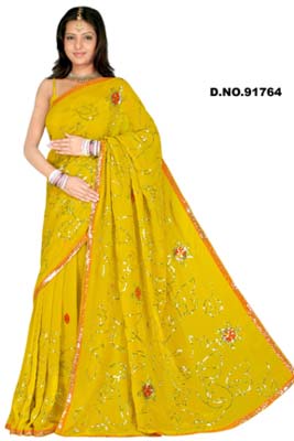 Embroidered Sarees - 91764