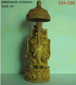 Sandal Wood Ambawari Hoddha Statue