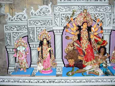 Fiberglass Durga  Lakshmi Idol
