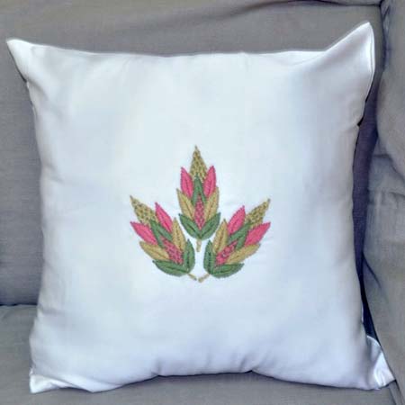 Hand Embroidered Cushion Cover