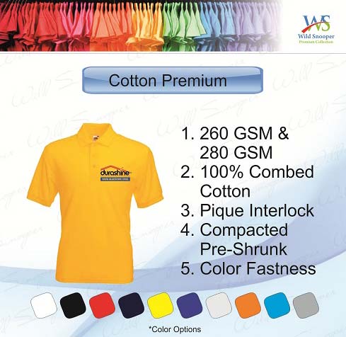 Polo Neck Cotton Premium T-shirt