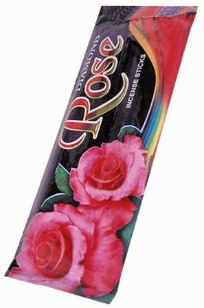 Charcoal Diamond Rose incense sticks, for Church, Home, Office, Temples, Color : Black