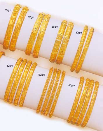 Gold bangles GB-011