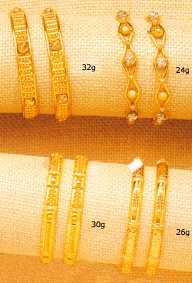 Gold bangles GB-016