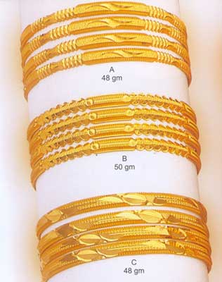 GB-04 yellow gold bangles