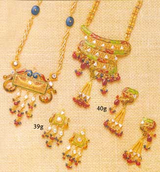 gold necklace set GNS-01