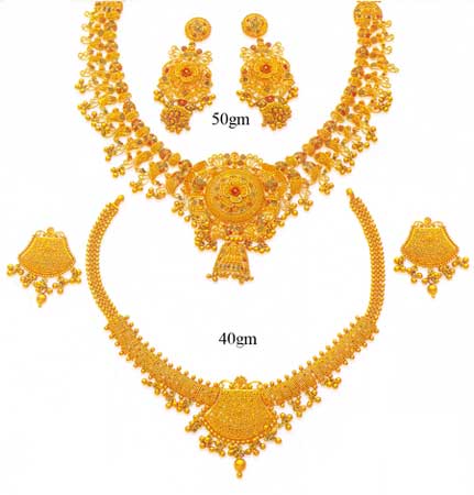 Gold necklace set GNS-02