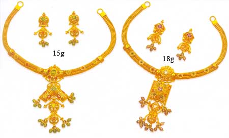 Gold necklace set GNS-06