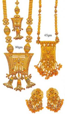 Gold necklace set GNS-07