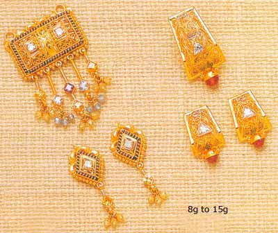 Gold pendant set GPS-06