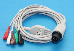 PVC ECG Monitor Cable, Color : white