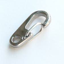 Stainless Steel Polished Titanium Clip, Color : Silver