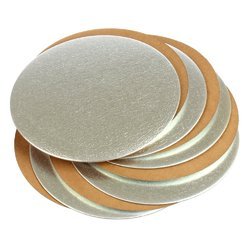 Plain Card Board cake base, Shape : Round Square