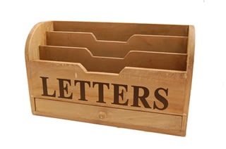 Wooden Letter Racks