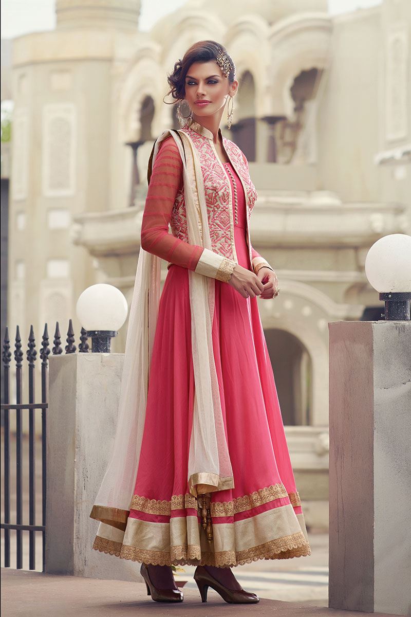 Patel Marketers  Royal baby pink georgette desiner salwar suit pm-9