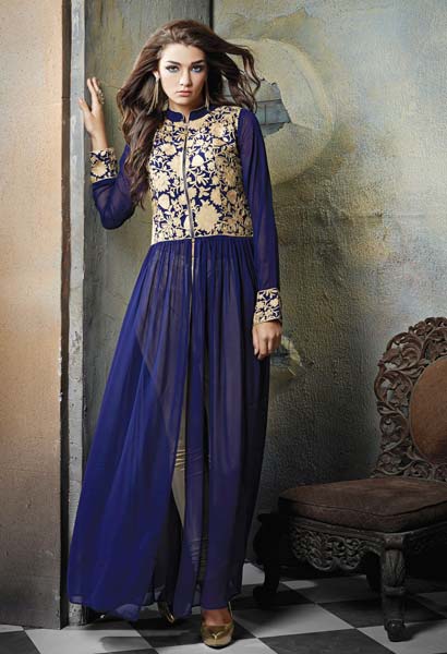 Patel Marketers  Royal blue georgette desiner salwar suit pm-8
