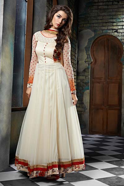 Patel Marketers  Royal off white Soft net desiner salwar suit pm-6