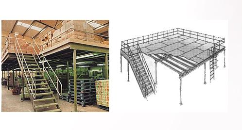 Heavy dusty structural steel Mezzanine Floor, Certification : ISO