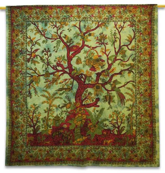 Tree Printed Tapestry