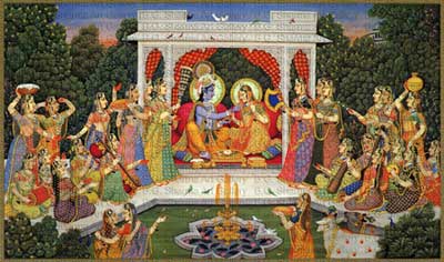 Krishna & Radha Painting