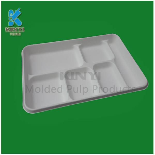 Custom Disposable Wet Pressing Food Packaging Paper Trays