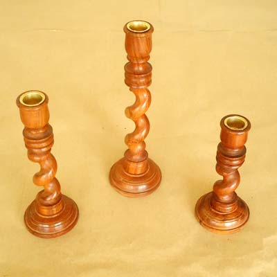 Wooden Candle Holders (01)