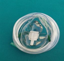 Elastic Headloop PVC oxygen mask, Size : Medium