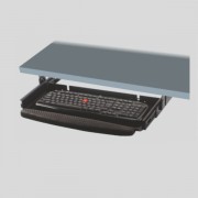 COMPUTER KEYBOARD TRAY FULL EXTENSION - SOFT PAD - WITHOUT MOUSE TRAY
