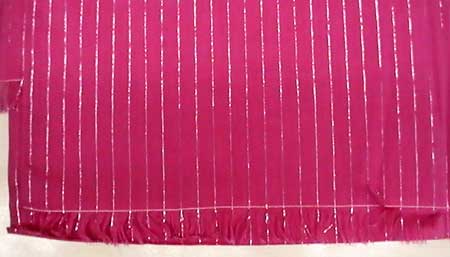 Self-Fringing Scarf (Pink Colour)