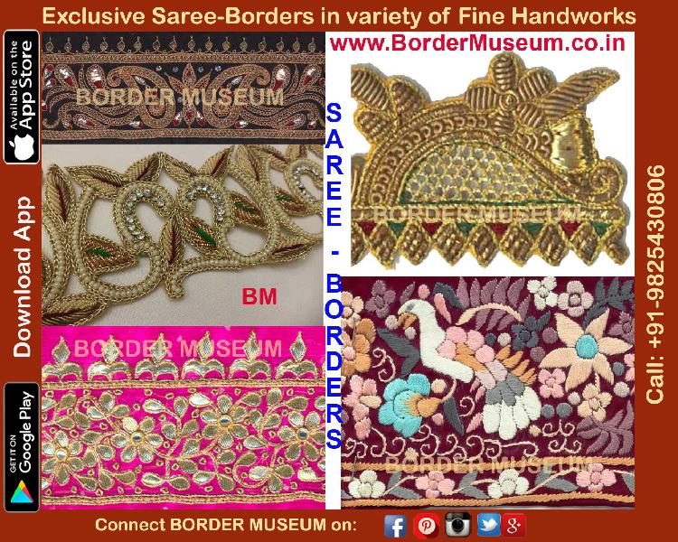 Saree Border, Technics : Embroidery Work