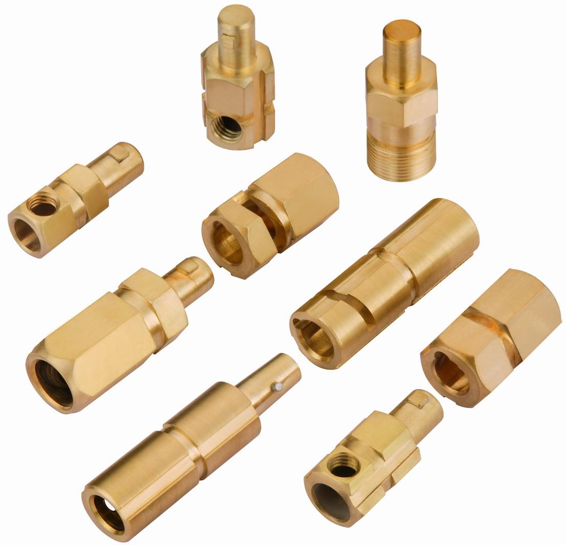Brass welding connectors