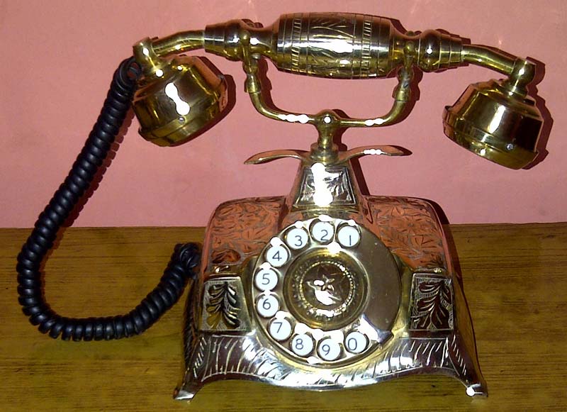 Antique Brass Phone Square