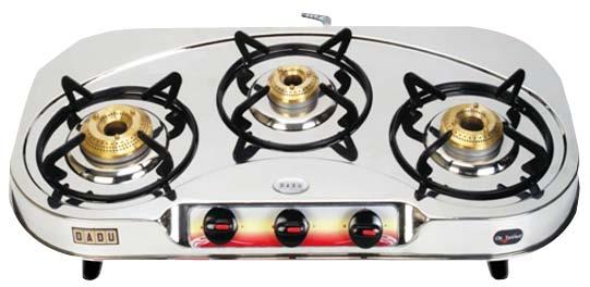 Oval Series 3 Burner (301 Deluxe) Glass Cooktop