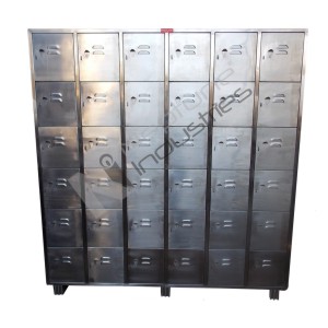 Stainless steel staff locker