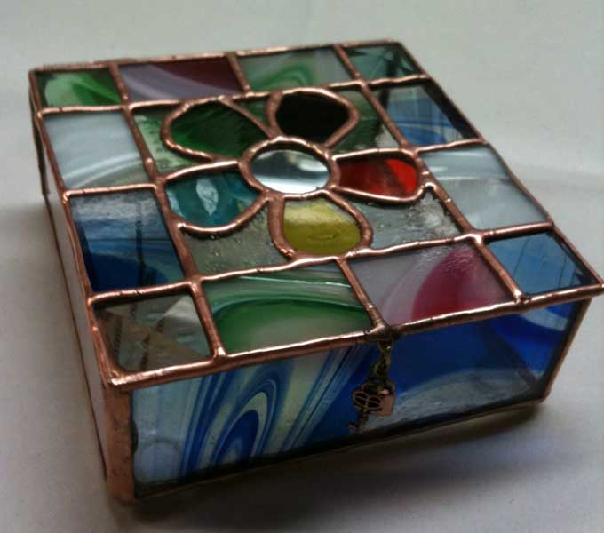 Stained Glass Jewelry Box