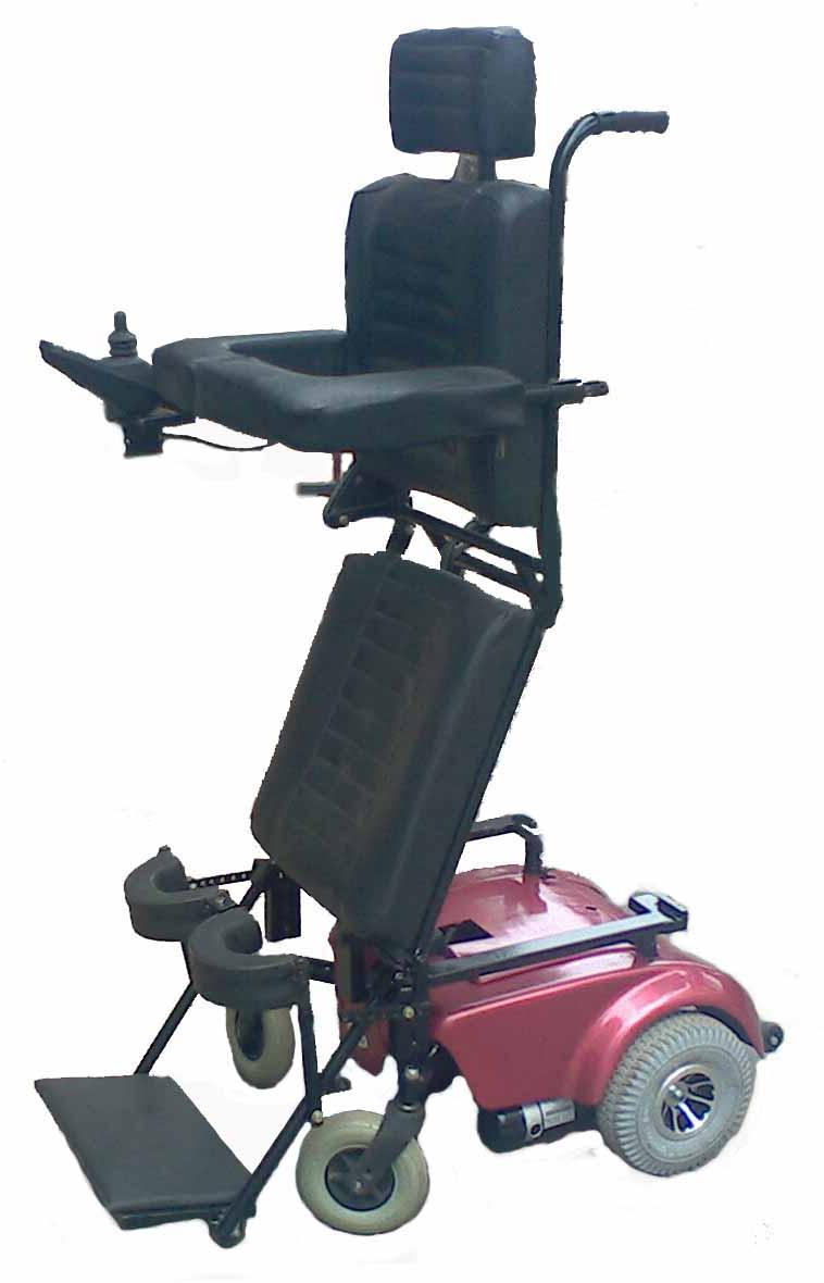 Deluxe stand-up wheel chair electric power
