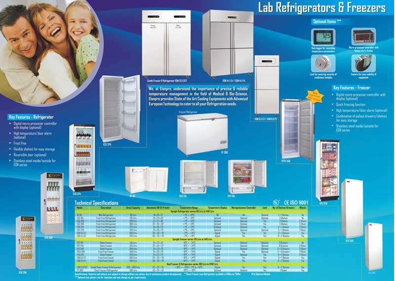 Lab Freezer and Refrigerators