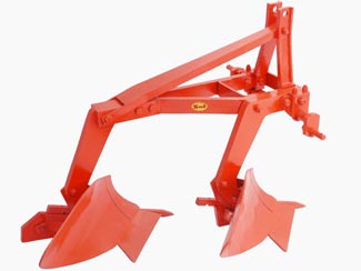Two Bottom Fixed Mould Board Plough