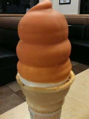 Butterscotch Ice Cream Cone