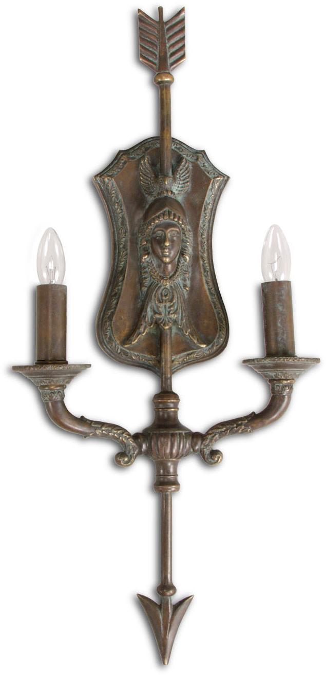 Brass Wall Sconce Twin Lamp