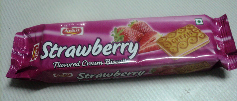 Strawberry Flavored Cream Biscuits
