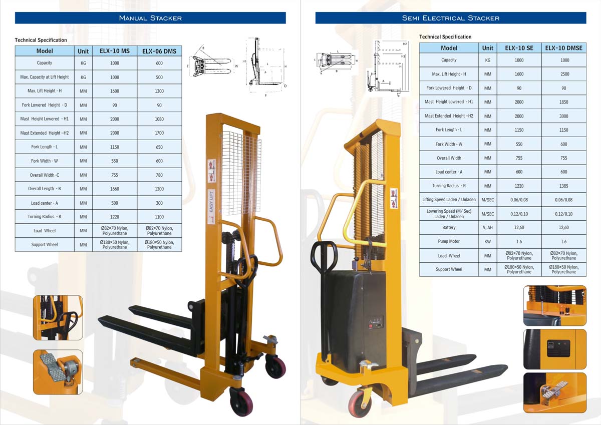 Hydraulic Manual Stacker