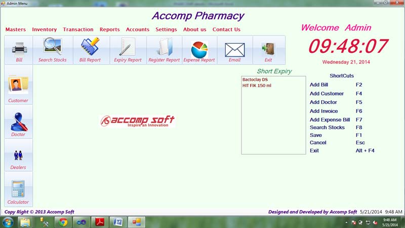 Pharmacy Billing Software and Accounts Software