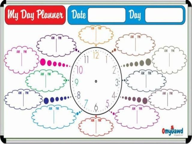 Day Planner Board, Color : White