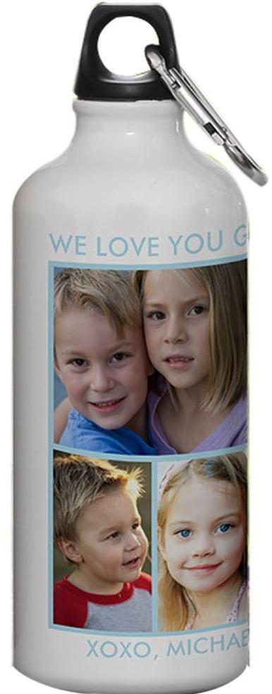 Personalized White Water Bottle